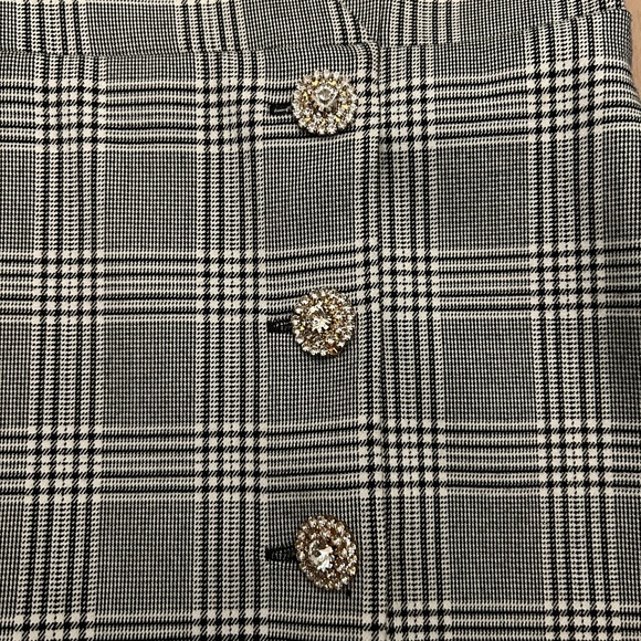 Zara mini dress with jeweled buttons grey Size M - Picture 7 of 7